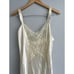 VTG VS Victoria’s Secret GOLD LABEL Tags off white lace silk long slip size L