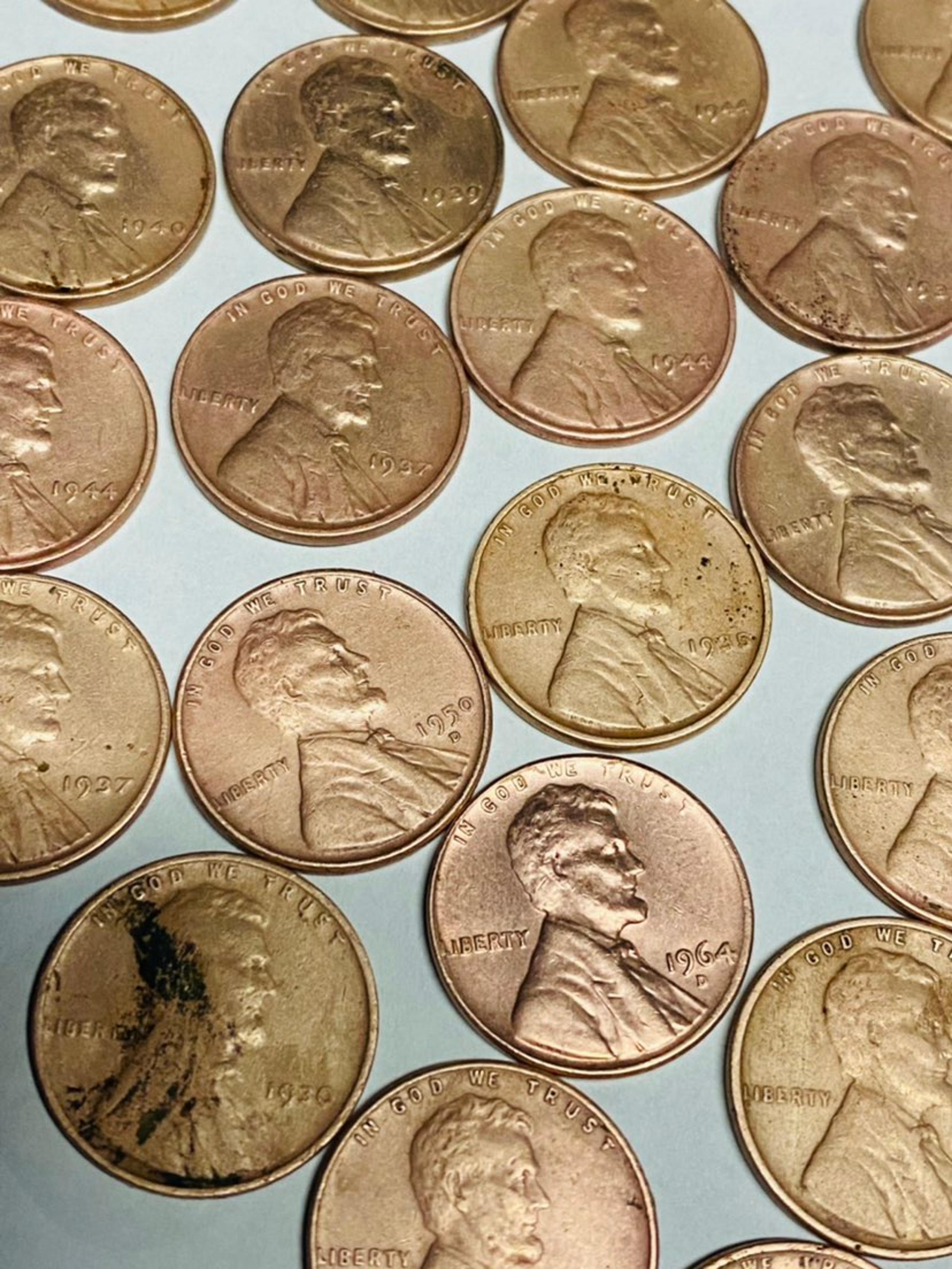 Old pennys in great condition