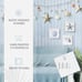 6x6 3D Beach Wall Art Seashell Decor with Starfish Set of 3