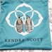 Kendra scott Emmy Elle slate grey with iridescent drusy earrings