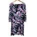 Lilly Pulitzer Sophie Dress in Black and Purple Floral Print UPF 50+ Size Large