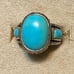 Turquoise and Sterling Silver Ring 925