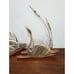 Mid Century Brass Swan Wall Sculptures - Set of 2