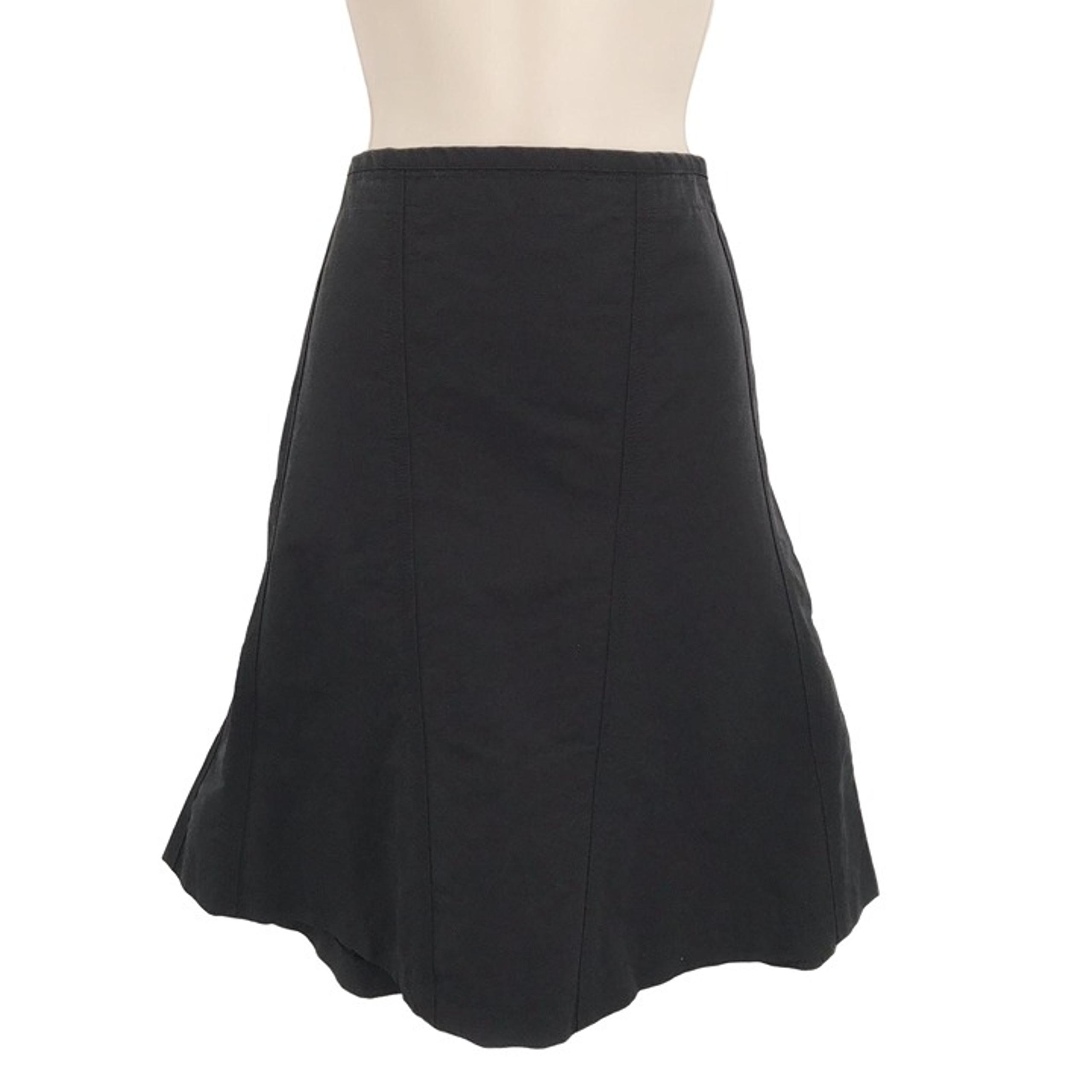 Club Monaco Womens Black Flared Side Zip Mini Skirt Size 8
