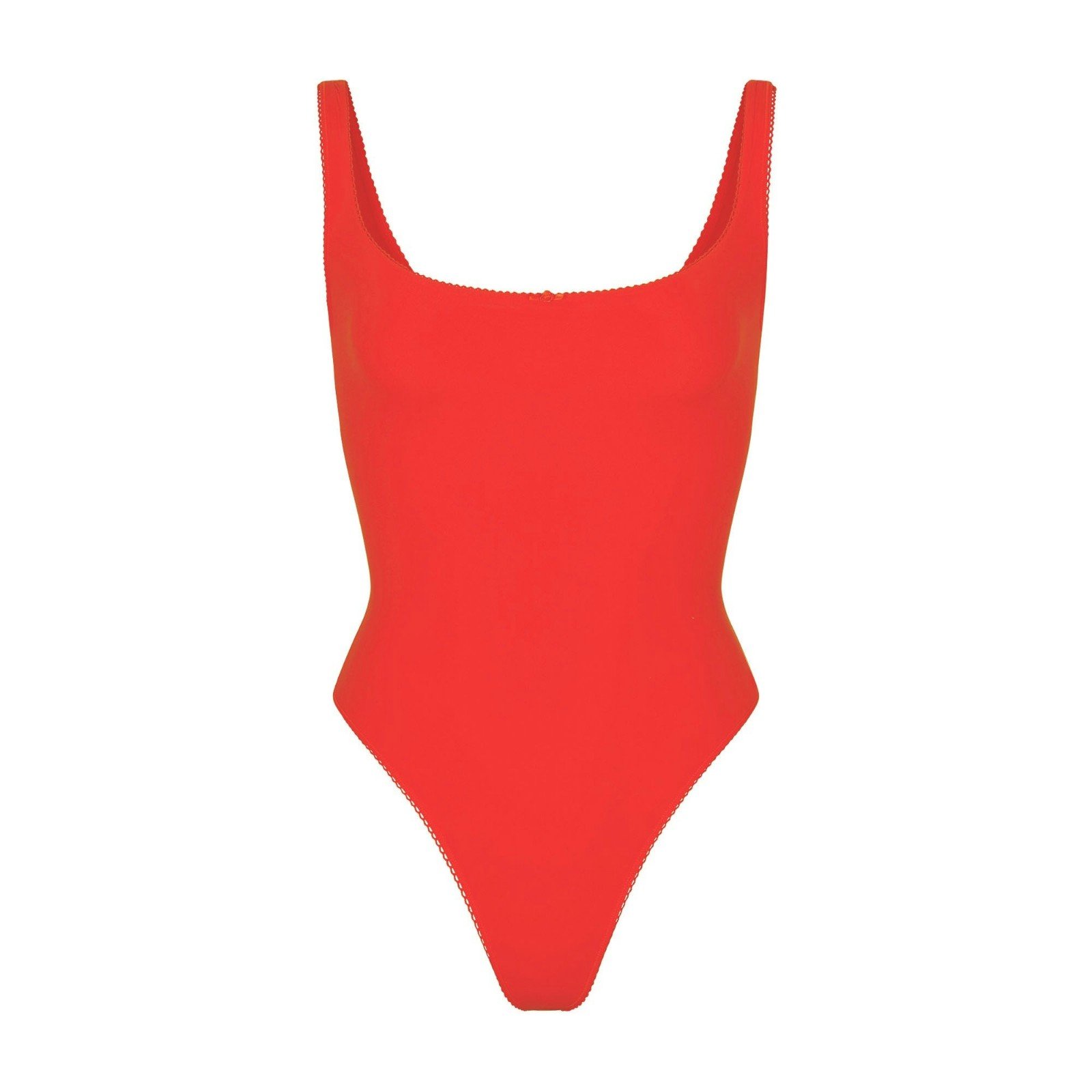 Skims Fits Everybody Picot Trim Square Neck Bodysuit