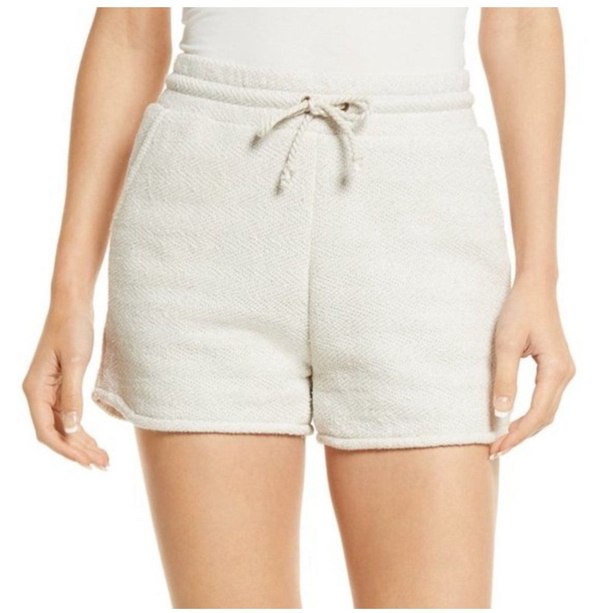 Faherty Brand Textured Cotton Blend Drawstring Shorts Size XLARGE NWT