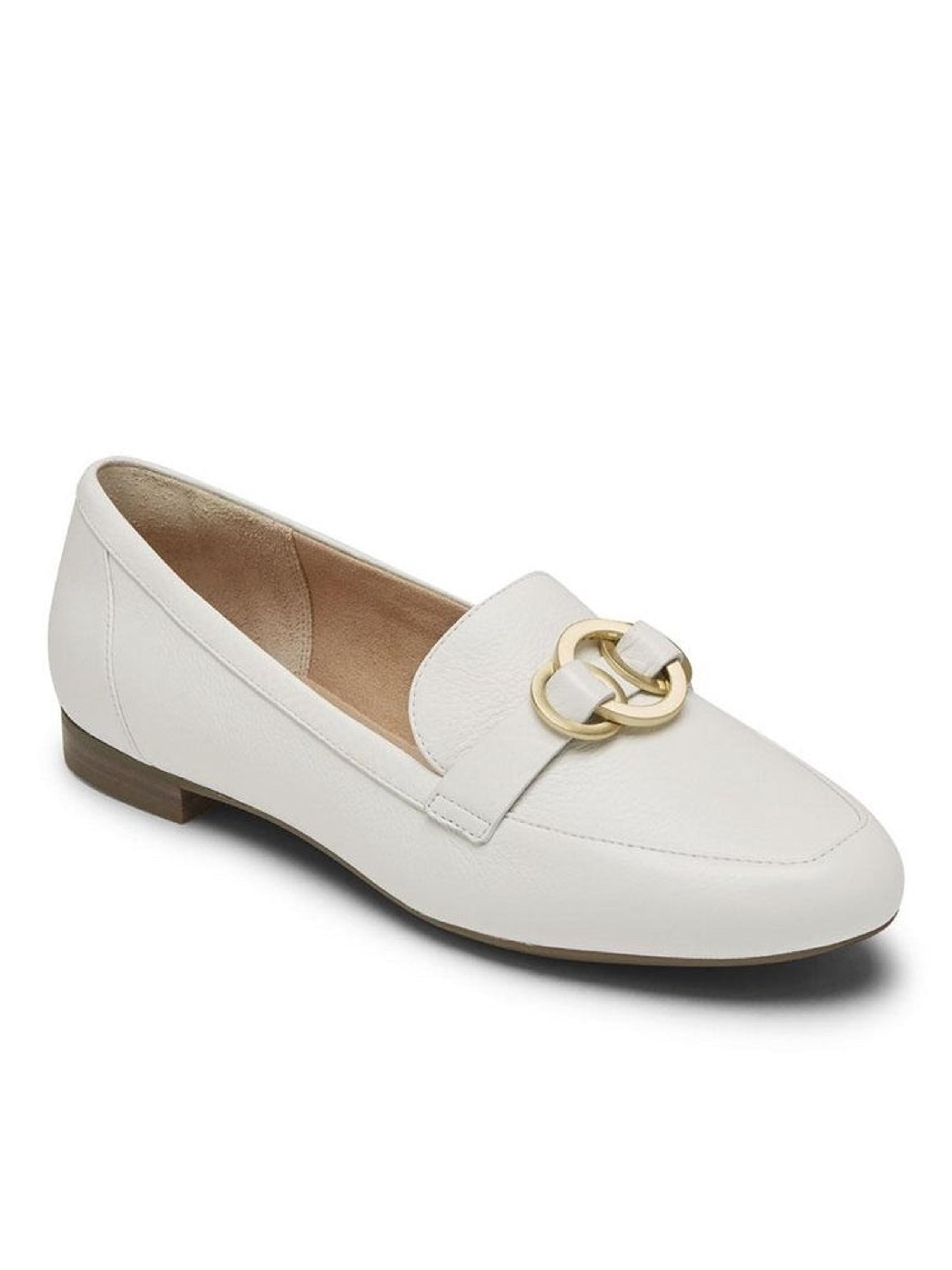 Rockport Women's Total Motion Tavia Ring Loafer White CH9014 size 10M