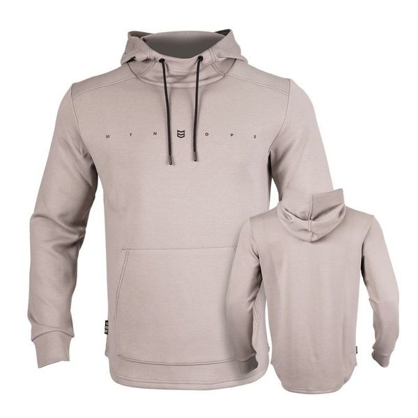 NWOT MTN OPS Tan Kinetic Cowl Neck Lightweight Men's Hoodie Sweatshirt XL