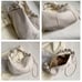 Croissant Gather Shoulder Bag/ 3way【ivory】