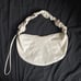 Croissant Gather Shoulder Bag/ 3way【ivory】
