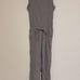 Grey sleeveless jumpsuit