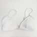L*Space Helena Bikini Top in White Size Medium V Wired Front NWT