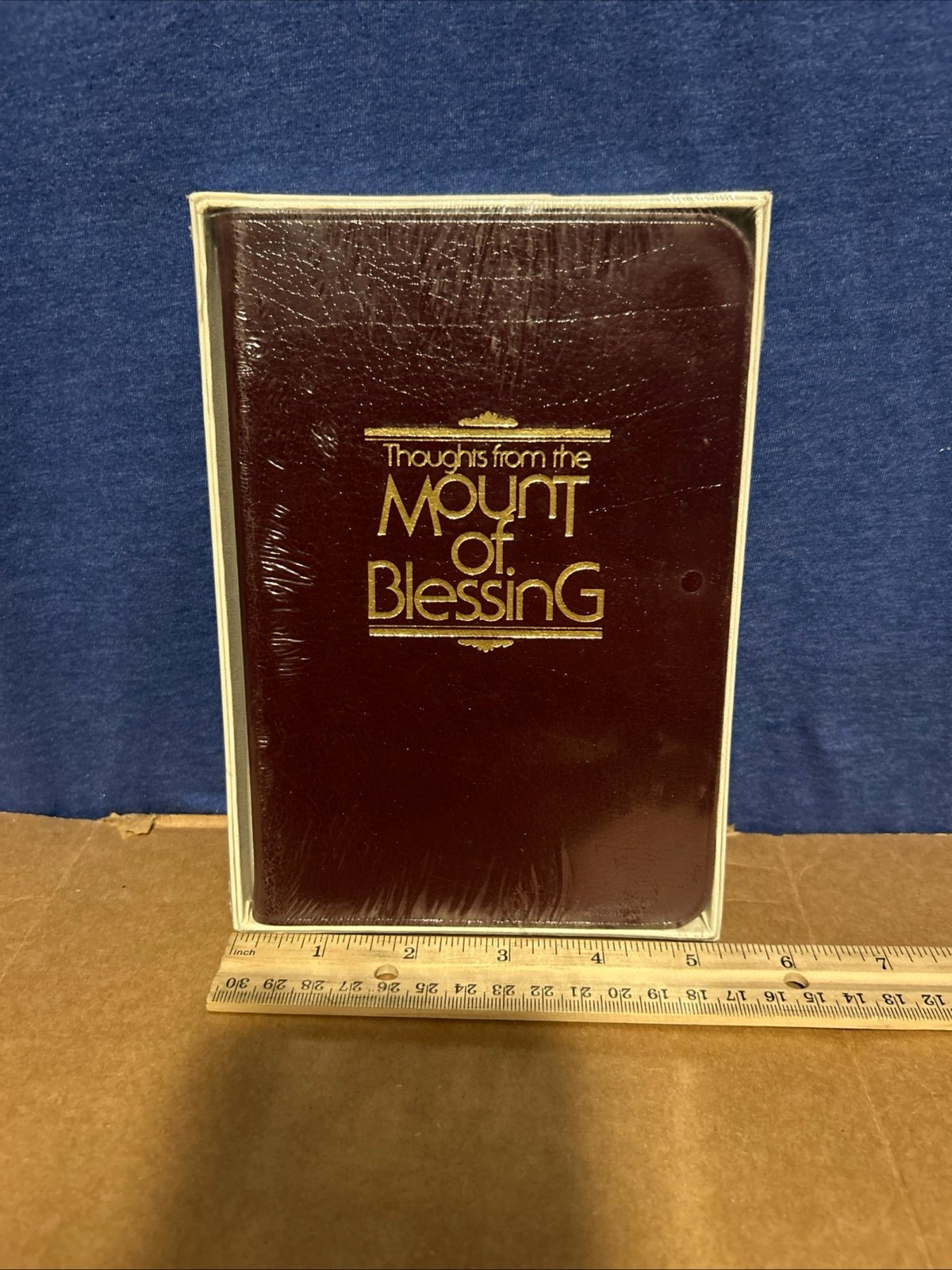 Thoughts From the Mount of Blessing 1955 Pacific Press Leather SEALED 5”x7”