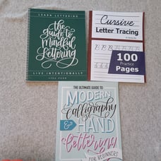Cursive Handwriting & Lettering Book Lot (3) books, LOST ART