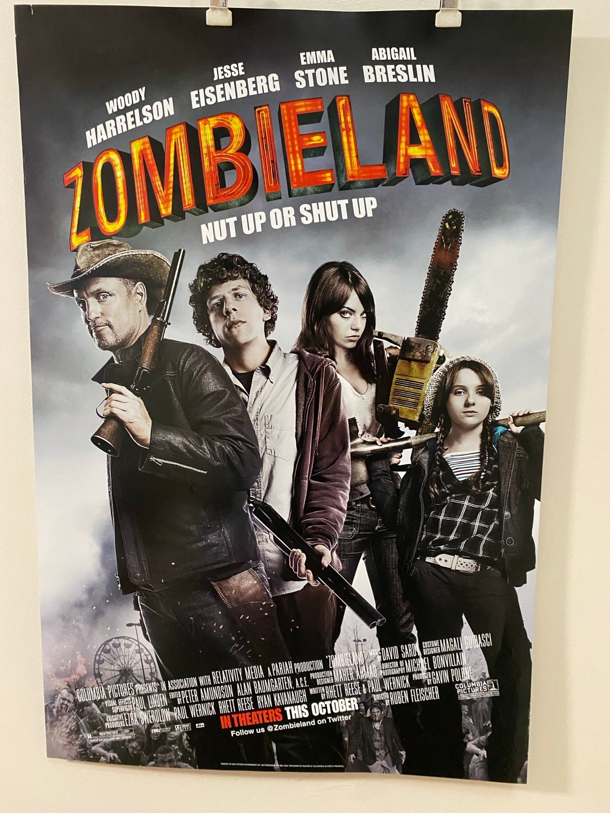 Zombieland Original Theatrical Movie Poster