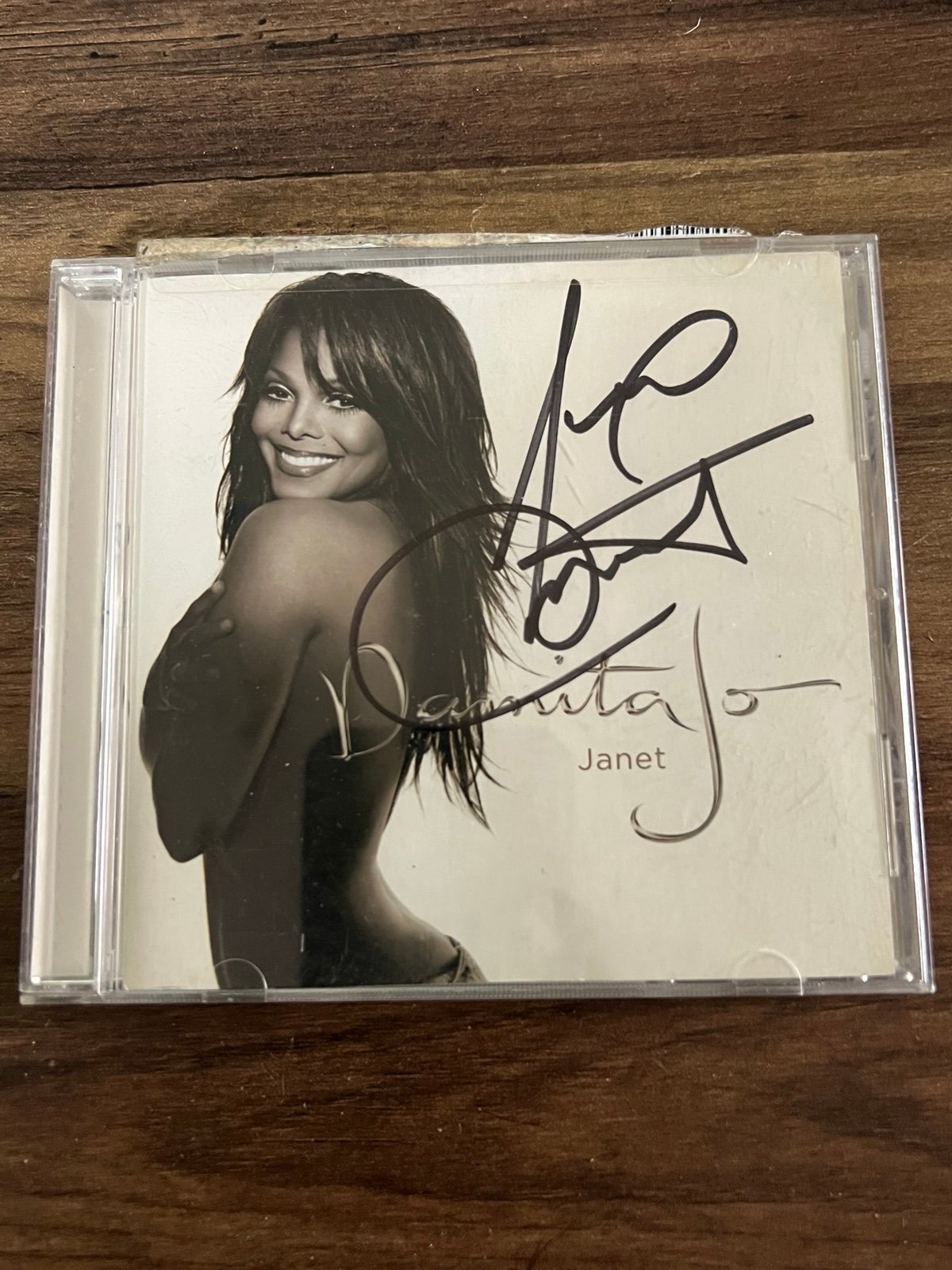 Janet Jackson Signed Autograph in person Cd