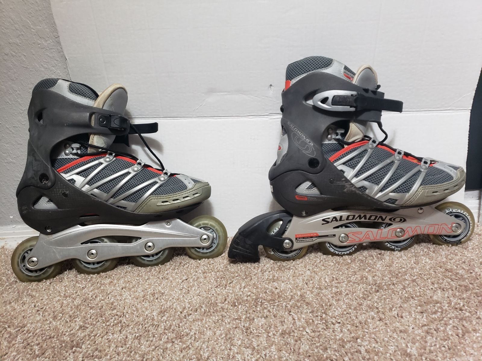 Salomon DR110 Inline Skates Power Arch Size US 9.5 Motion 7 Sport.