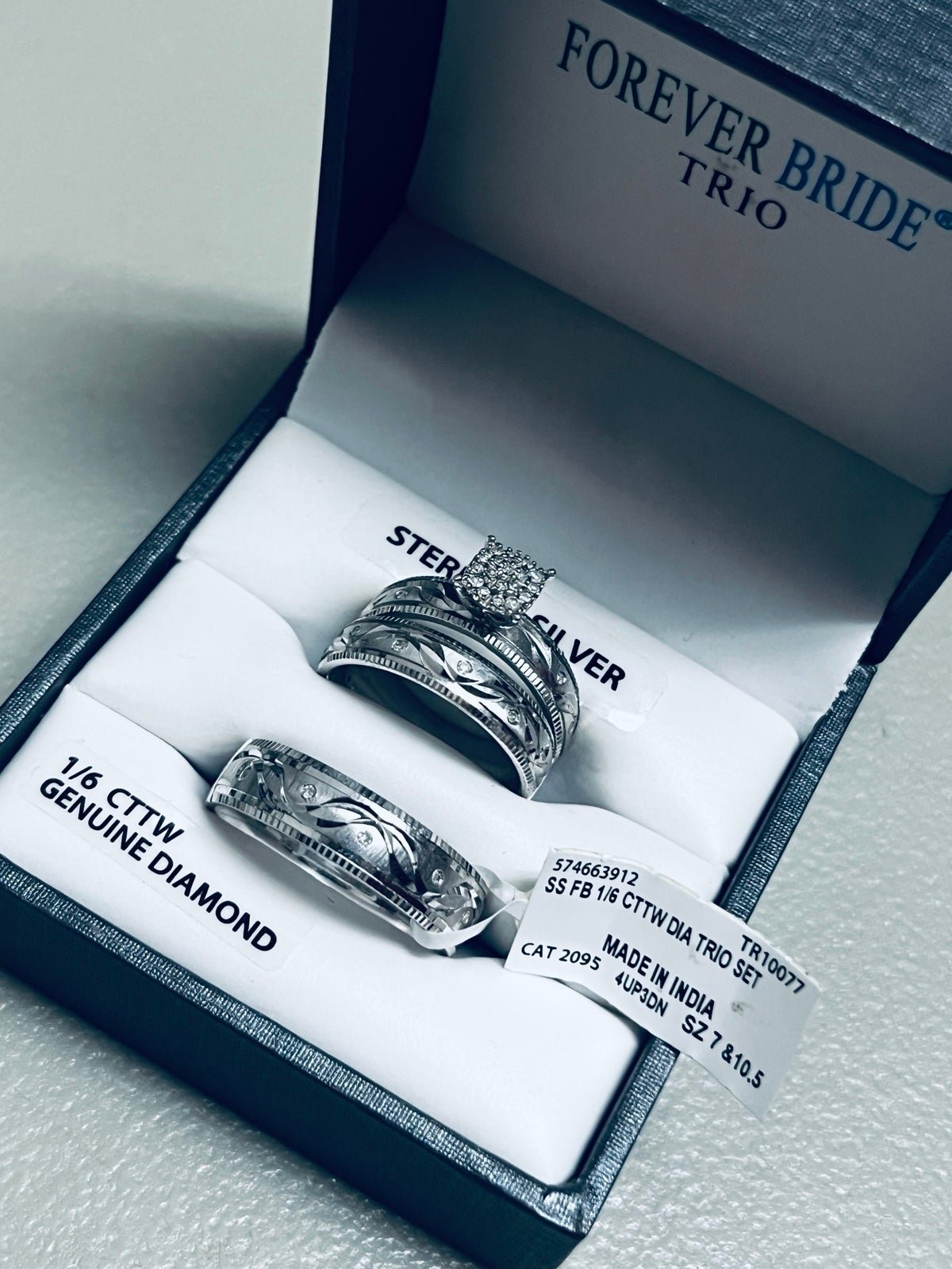 Diamond Wedding Set Trio