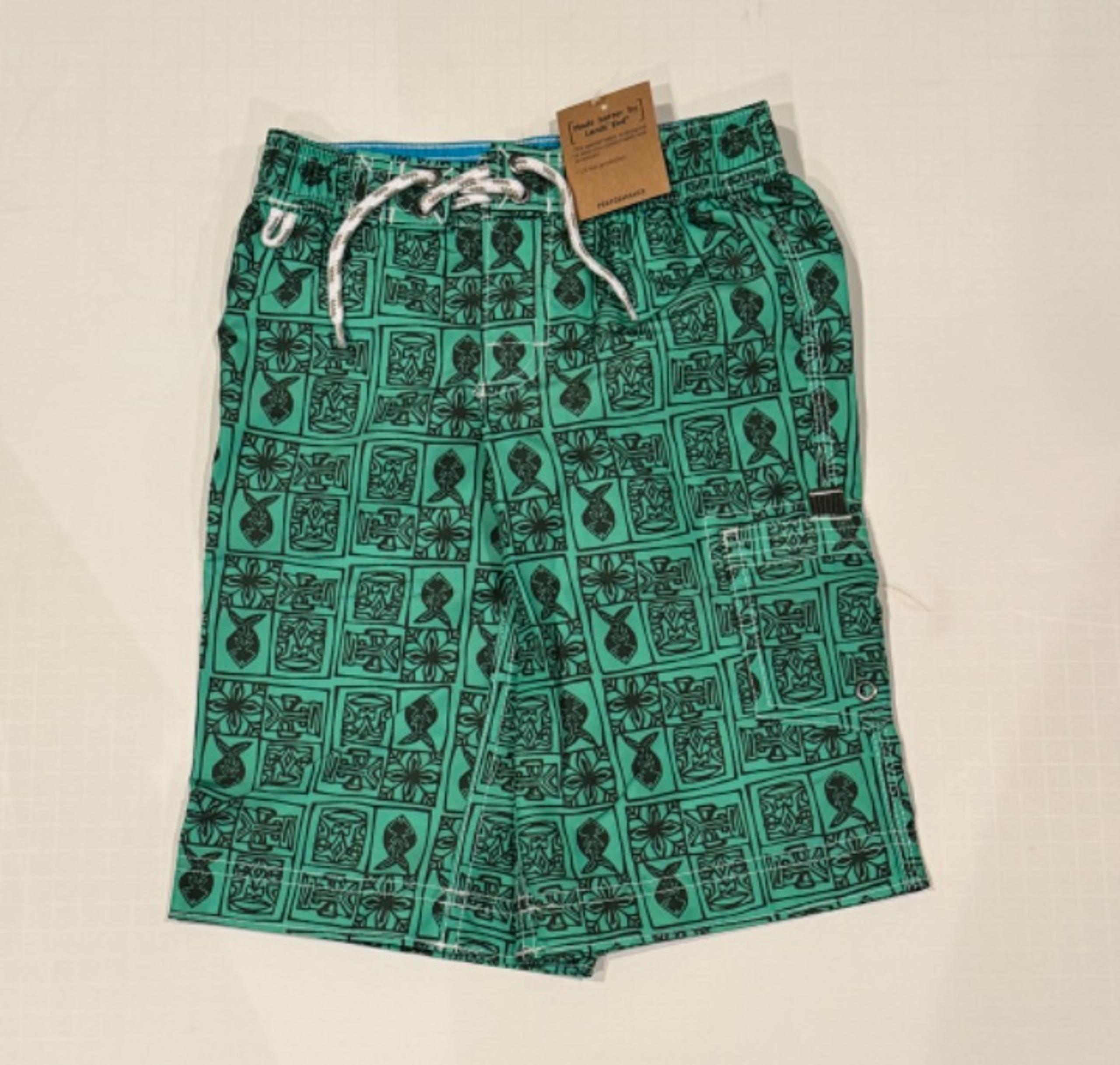 Boys Bathing Suit Board Short Swim Trunk Lands End NEW Size 5-6 Green