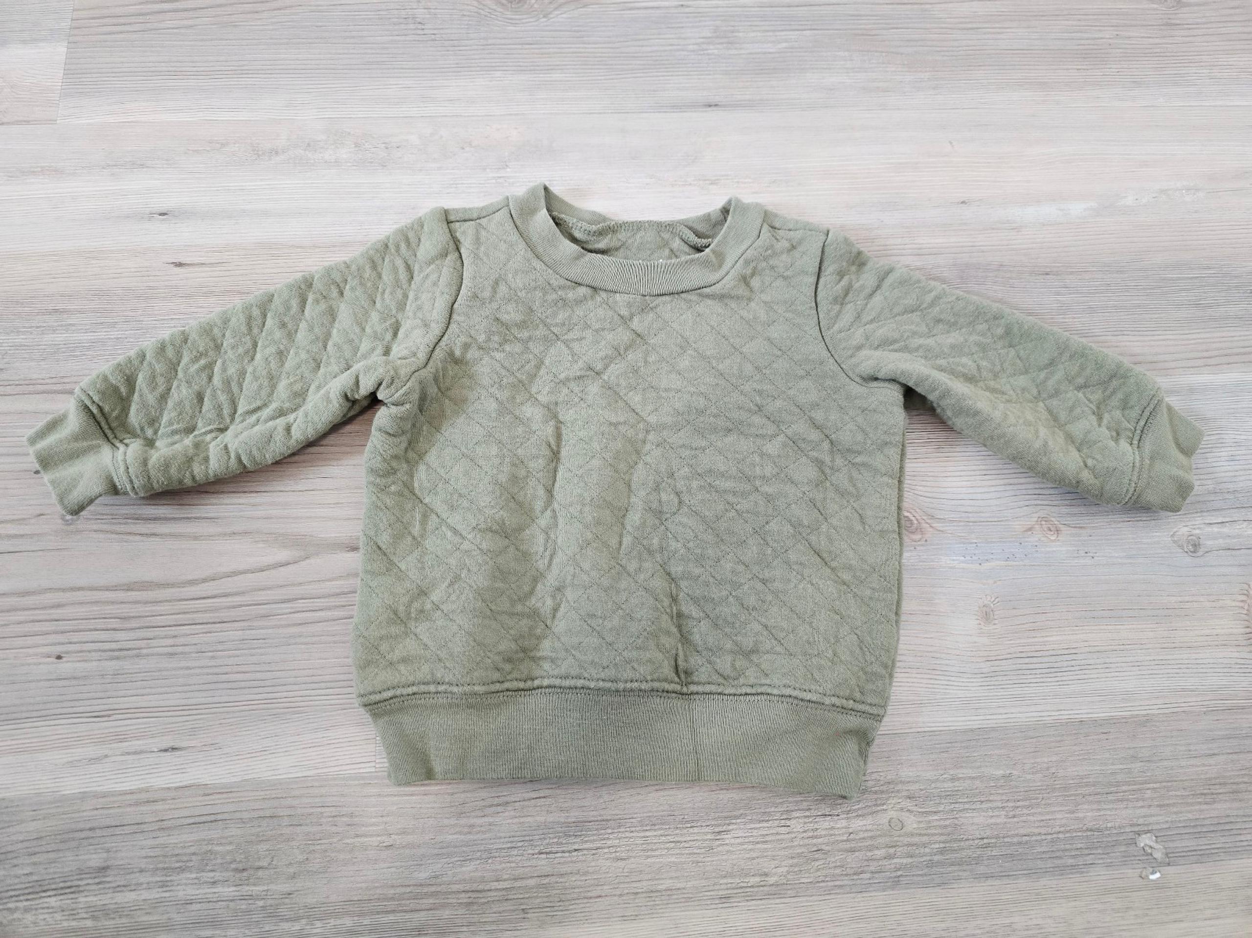 Carter's Olive Green Quilted Baby Sweater Size 6-9m