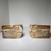 Onyx Marble Horse Head or Chess Piece Book Ends