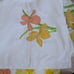 Vintage Utica floral yellow orange green bath towels bed sheet diy fabric scrap