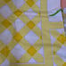 Vintage Utica floral yellow orange green bath towels bed sheet diy fabric scrap