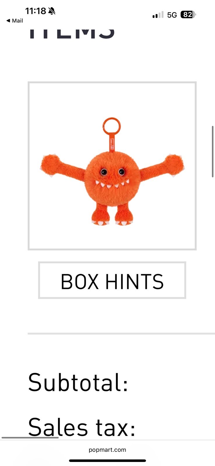 Popmart Hug Me