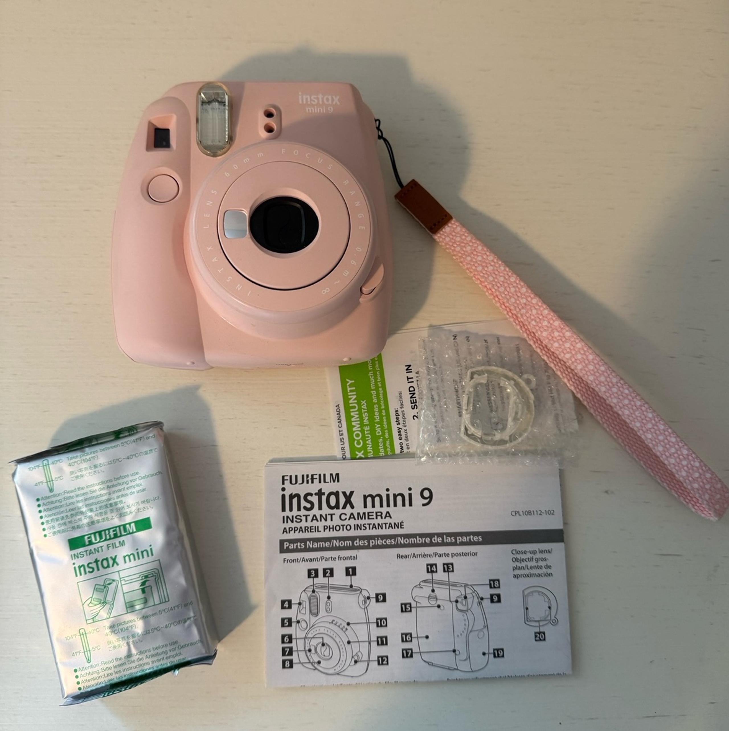 Instax Mini 9 Camera with film pack