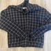 Madewell textured turtleneck sweater top windowpane NWT