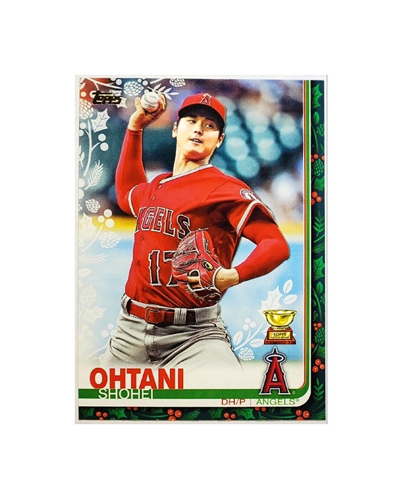 SHOHEI OHTANI ROOKIE CUP 2019 TOPPS HOLIDAY #HW33 ANGELS, DODGERS, MVP