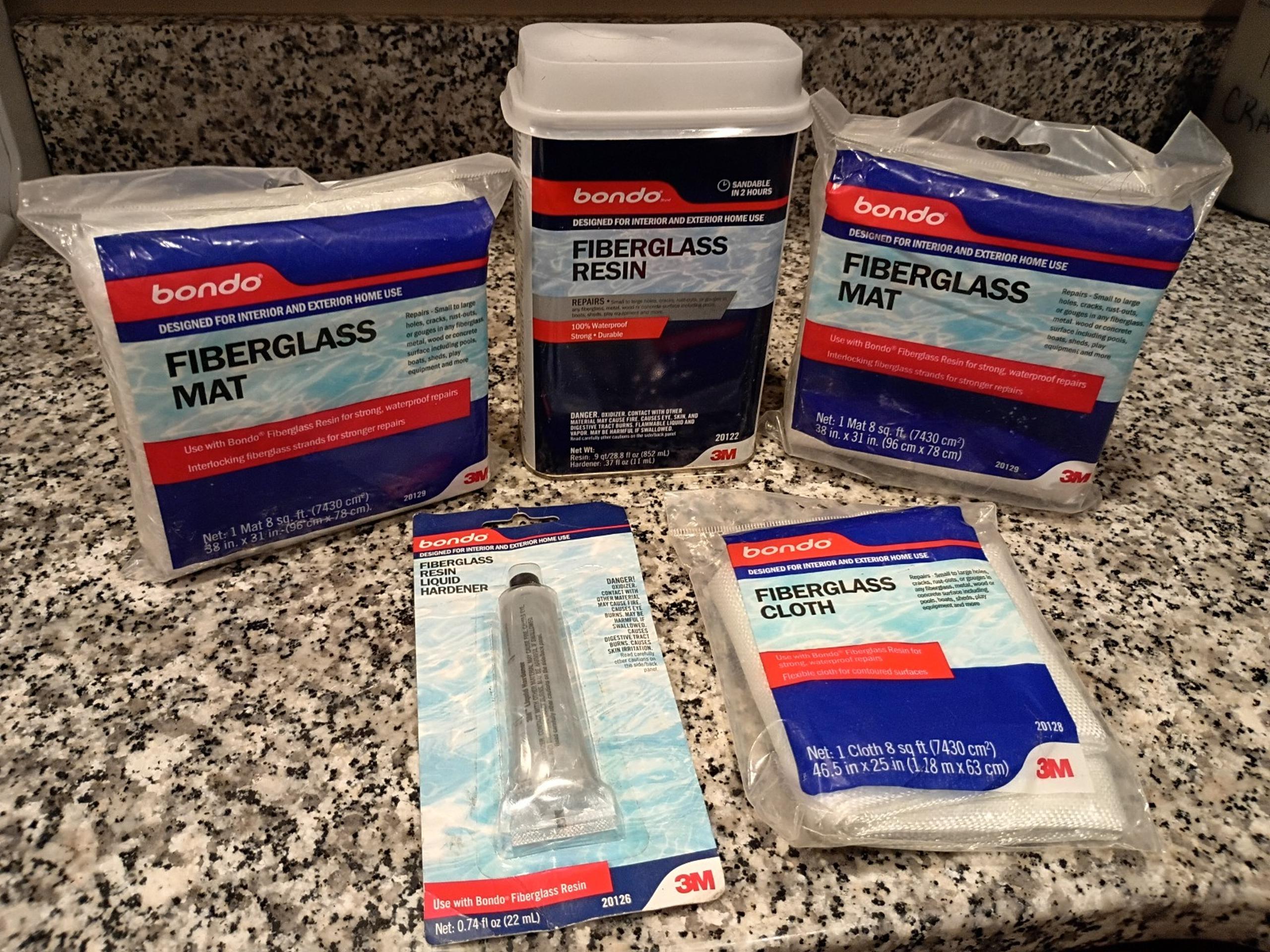 Bondo Fiberglass Resin Kit "New"