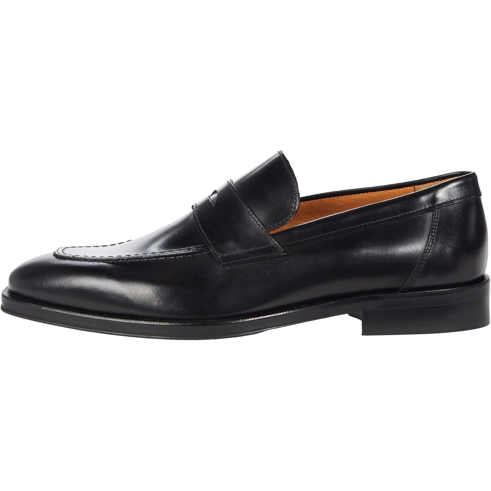 Bruno Magli Men's Nathan Penny Loafers Size US 9.5 EU 42.5 Black Leather NIB