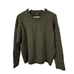 Bachrach Italy Textured Sweater Wool Blend Mens Large Brown Black Pullover