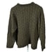 Bachrach Italy Textured Sweater Wool Blend Mens Large Brown Black Pullover