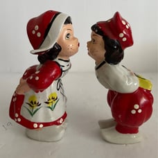 Vintage 1970s made in Japan Handpainted Holland Salt and pepper shakers figures
