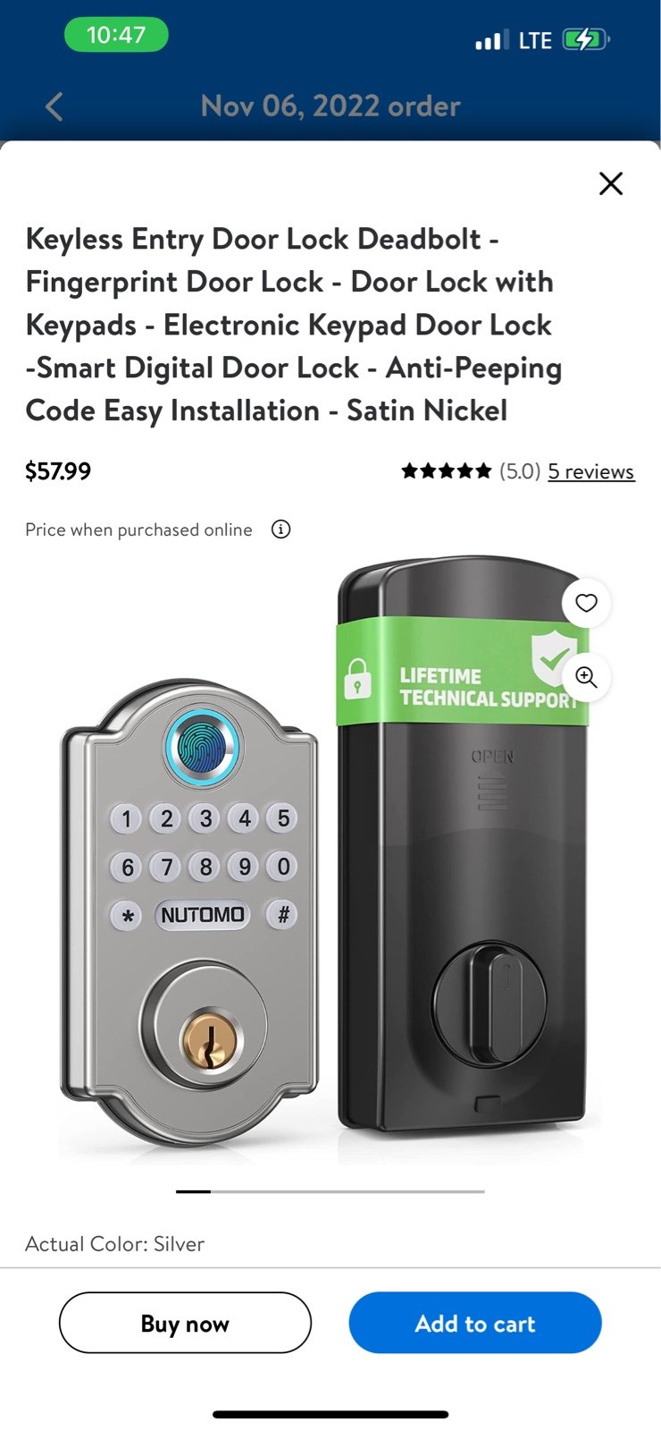 Keyless entry deadbolt