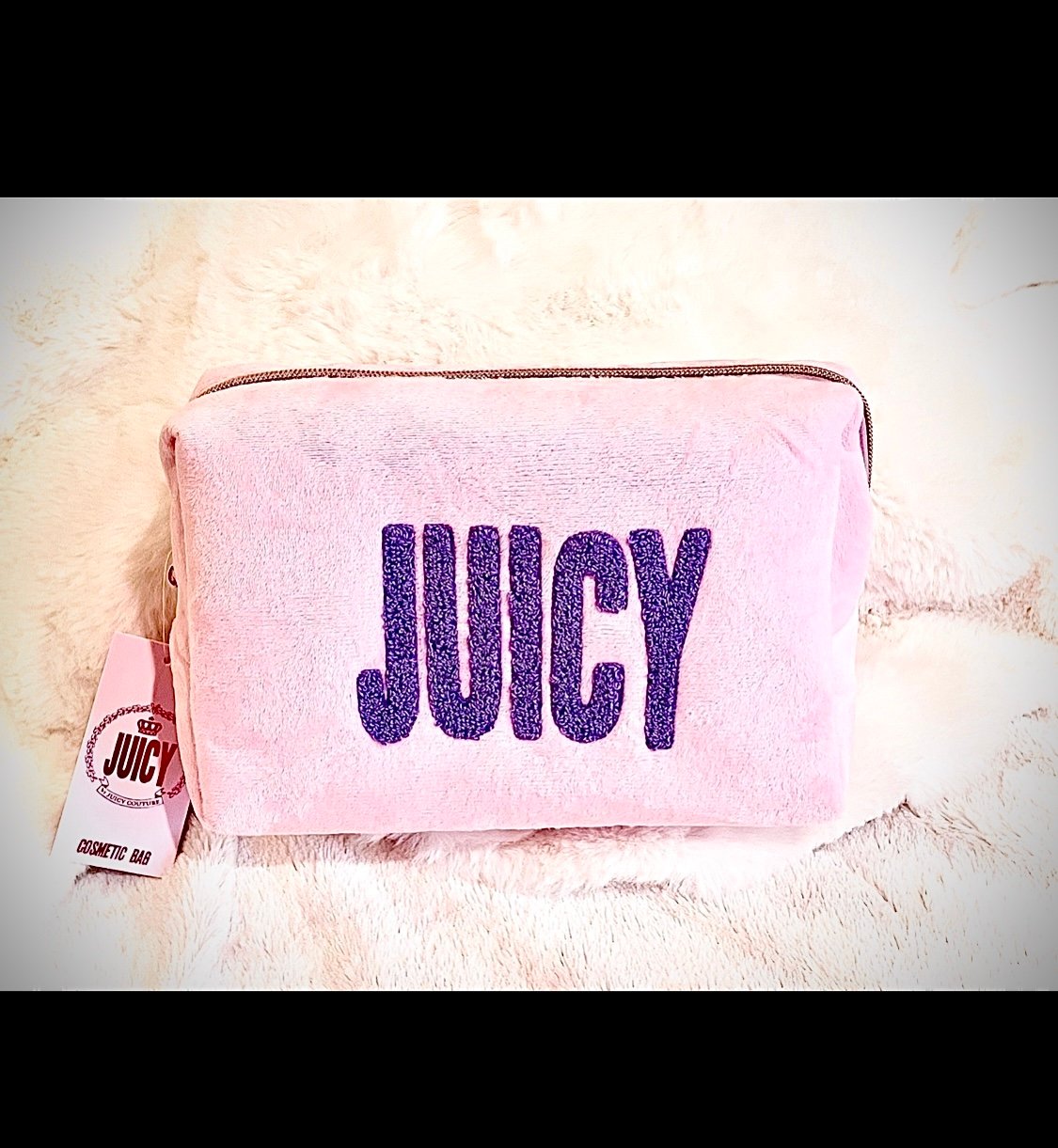 Juicy Couture Pink Zipper Tote Travel Bag