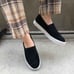 MINNETONKA GABI SLIP-ON WOMEN'S BLACK SIZE 8