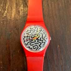 Retro Red Swatch Watch HTH!!