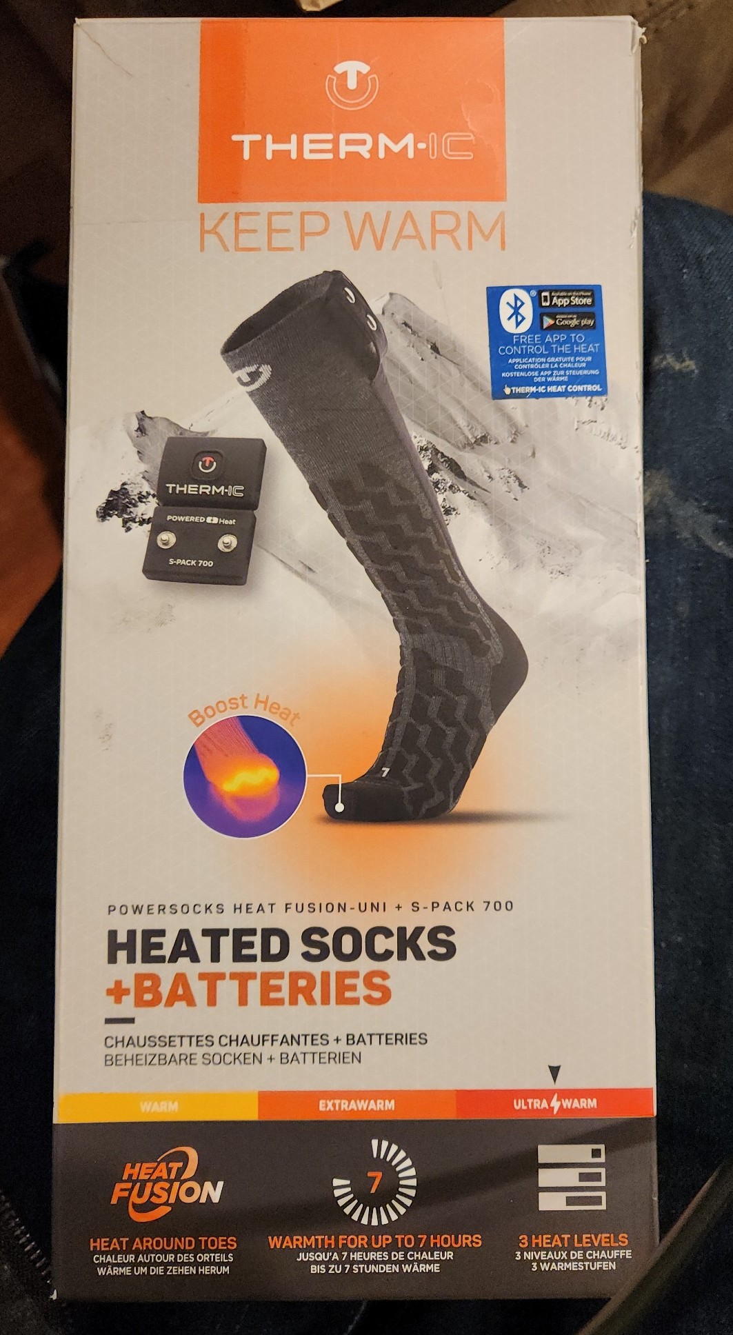 THERM-IC HEATED SOCKS +BATTERIES