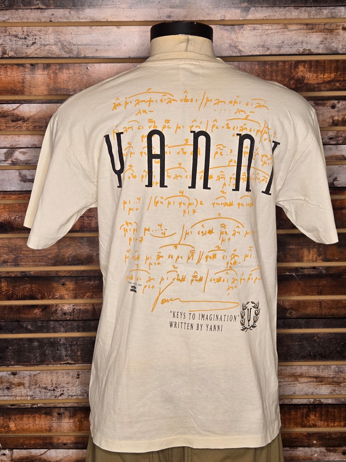 Vintage 1994 Yani Keys to Imagination Shirt Large