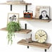 Wall Floating Shelves for Room Decor, 4 Sets Floating Shelves for Wall Storage
