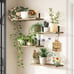 Wall Floating Shelves for Room Decor, 4 Sets Floating Shelves for Wall Storage