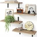 Wall Floating Shelves for Room Decor, 4 Sets Floating Shelves for Wall Storage
