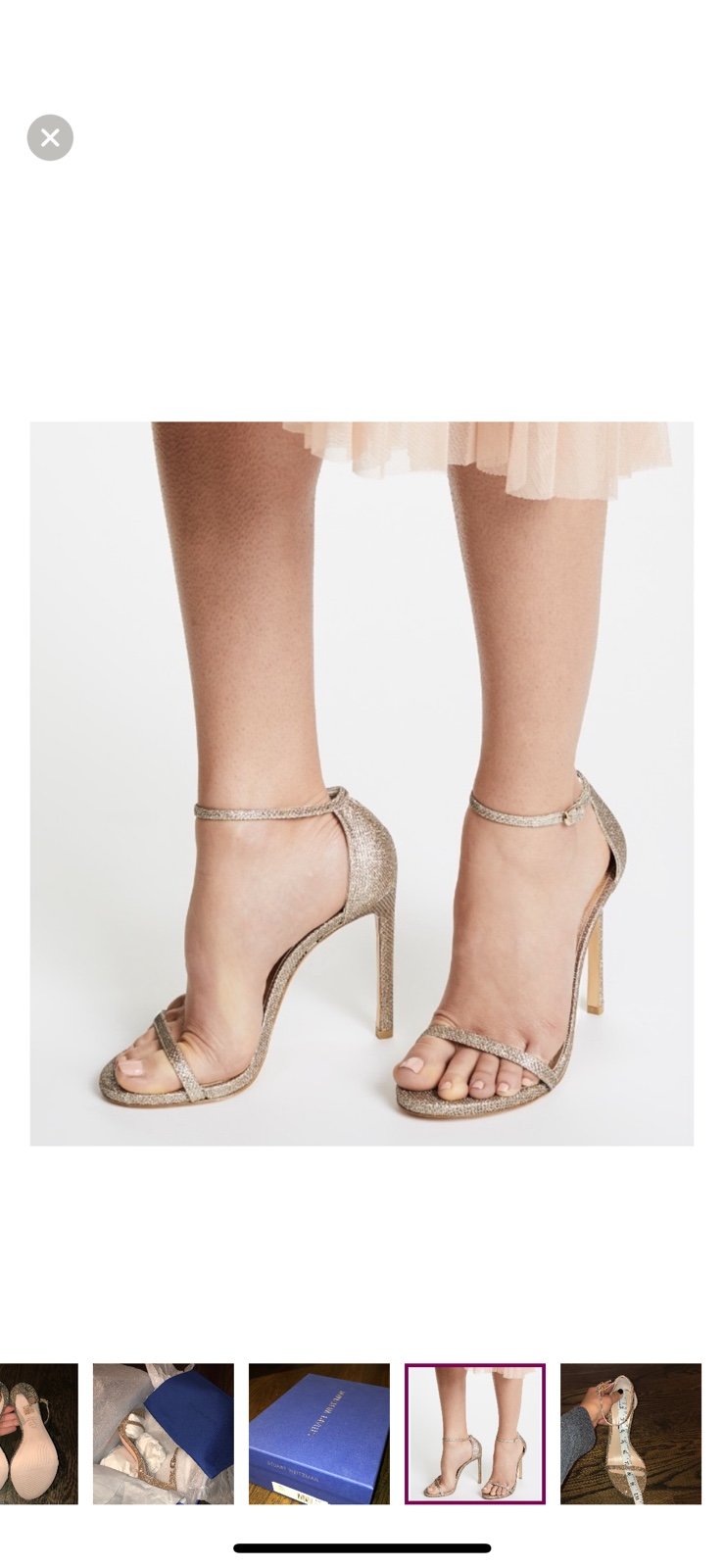 Stuart Weitzman Nudist High Heel Sandals