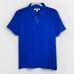 Burberry Polo Shirt Men’s Size Small Two Button Shirt Check Royal Blue Authentic