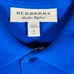 Burberry Polo Shirt Men’s Size Small Two Button Shirt Check Royal Blue Authentic