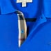 Burberry Polo Shirt Men’s Size Small Two Button Shirt Check Royal Blue Authentic