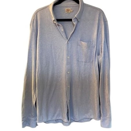 Faherty men’s blue long sleeve button down shirt size extra large